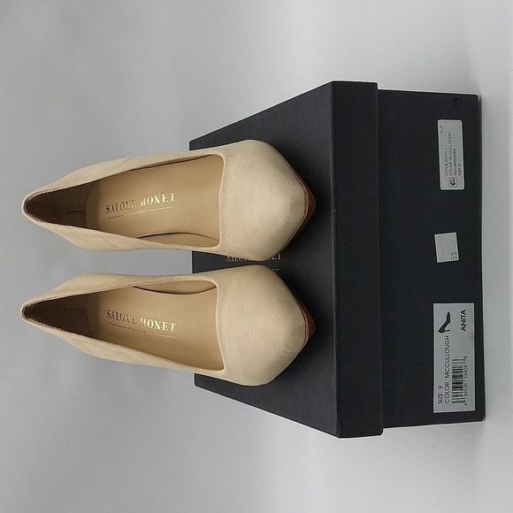 1160- Salone Monet Anita Suede High Heels Size 9 NWT – w/ Box & Dust Bag - Picture 8 of 14